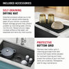 27” Undermount 16 Gauge Workstation Kitchen Sink Single Bowl with WorkFlow™ Ledge and Accessories